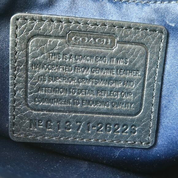 Coach Madison Shoulder Flap Bag Black Pebbled Leather Envelope Purse Handbag EUC - Picture 9 of 15